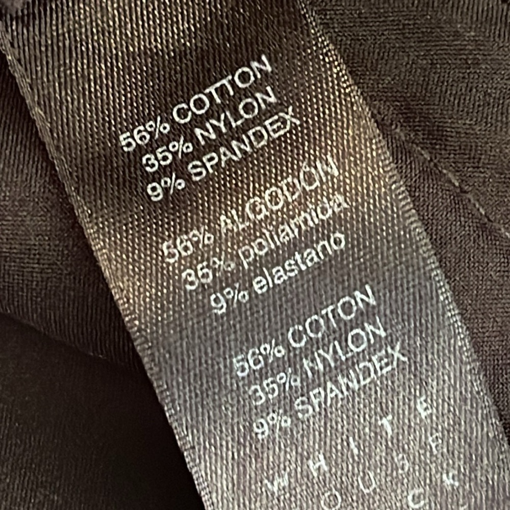 W.H.B.M Black Slim Crop Cotton Blend Pant Sz. 4 - Picture 13 of 17